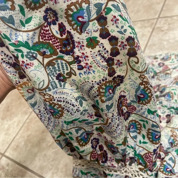 SUNDANCE CATALOG Jessamyn Lace Blouse Size Small Boho Summer tunic READ! - Picture 5 of 13